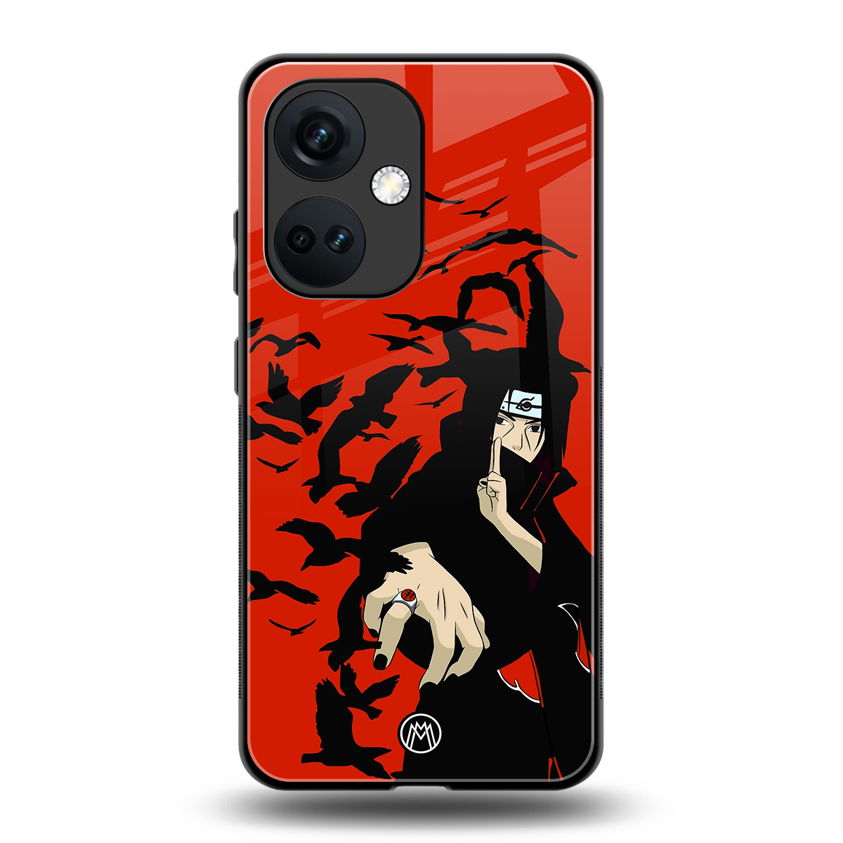 itachi uchiha red back phone cover | glass case for oneplus nord ce 3