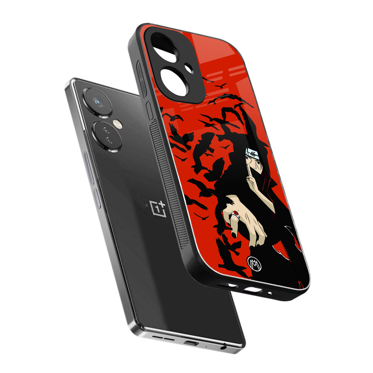 itachi uchiha red back phone cover | glass case for oneplus nord ce 3