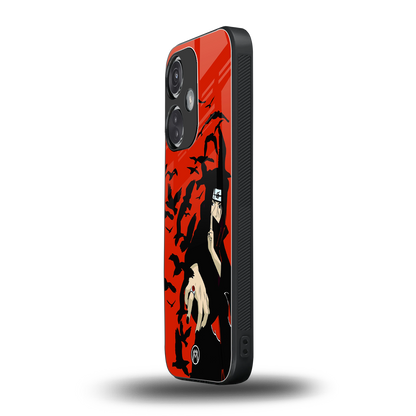 itachi uchiha red back phone cover | glass case for oneplus nord ce 3