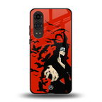 itachi uchiha red back phone cover | glass case for oneplus nord ce 4 lite