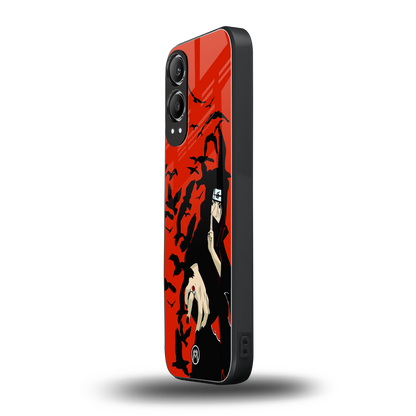 itachi uchiha red back phone cover | glass case for oneplus nord ce 4 lite