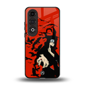 itachi uchiha red back phone cover | glass case for oneplus nord ce 4