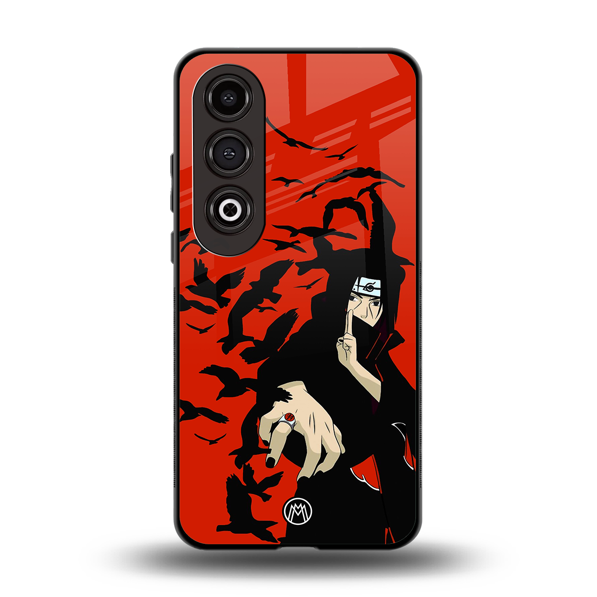 itachi uchiha red back phone cover | glass case for oneplus nord ce 4