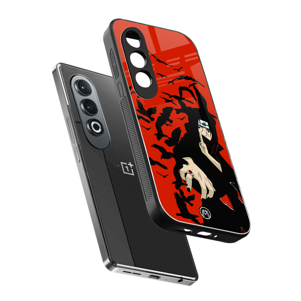 itachi uchiha red back phone cover | glass case for oneplus nord ce 4