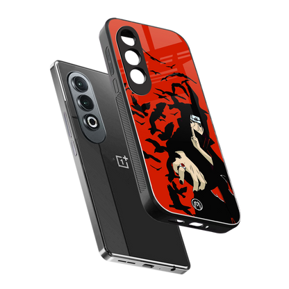 itachi uchiha red back phone cover | glass case for oneplus nord ce 4