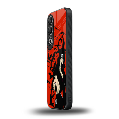 itachi uchiha red back phone cover | glass case for oneplus nord ce 4