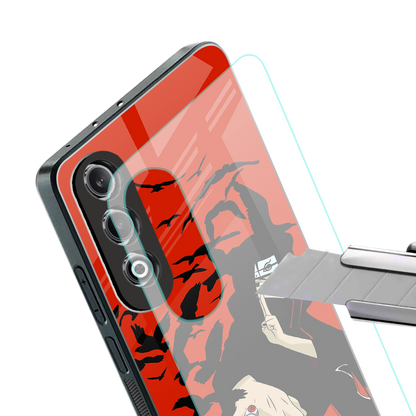 itachi uchiha red back phone cover | glass case for oneplus nord ce 4