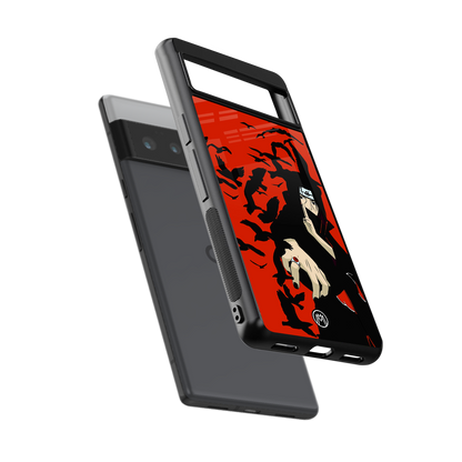 itachi uchiha red back phone cover | glass case for google pixel 6 pro