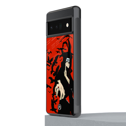 itachi uchiha red back phone cover | glass case for google pixel 6 pro