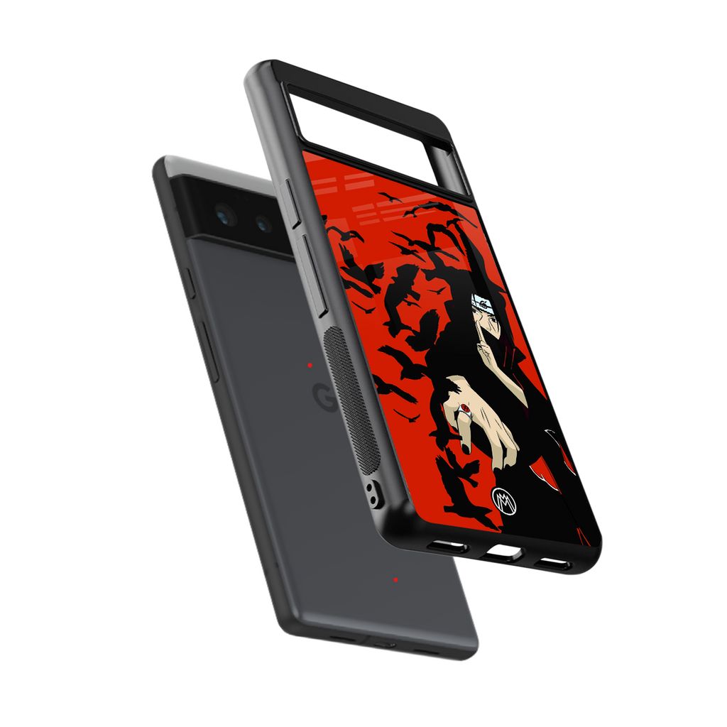 itachi uchiha red back phone cover | glass case for Google Pixel 6A