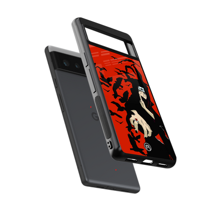 itachi uchiha red back phone cover | glass case for Google Pixel 6A