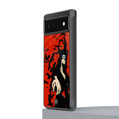 itachi uchiha red back phone cover | glass case for Google Pixel 6A