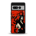 itachi uchiha red back phone cover | glass case for google pixel 7 pro