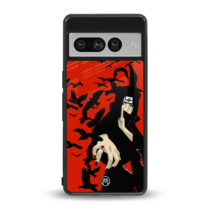 itachi uchiha red back phone cover | glass case for google pixel 7 pro