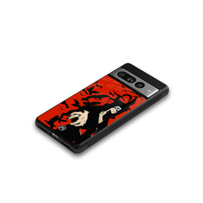 itachi uchiha red back phone cover | glass case for google pixel 7 pro
