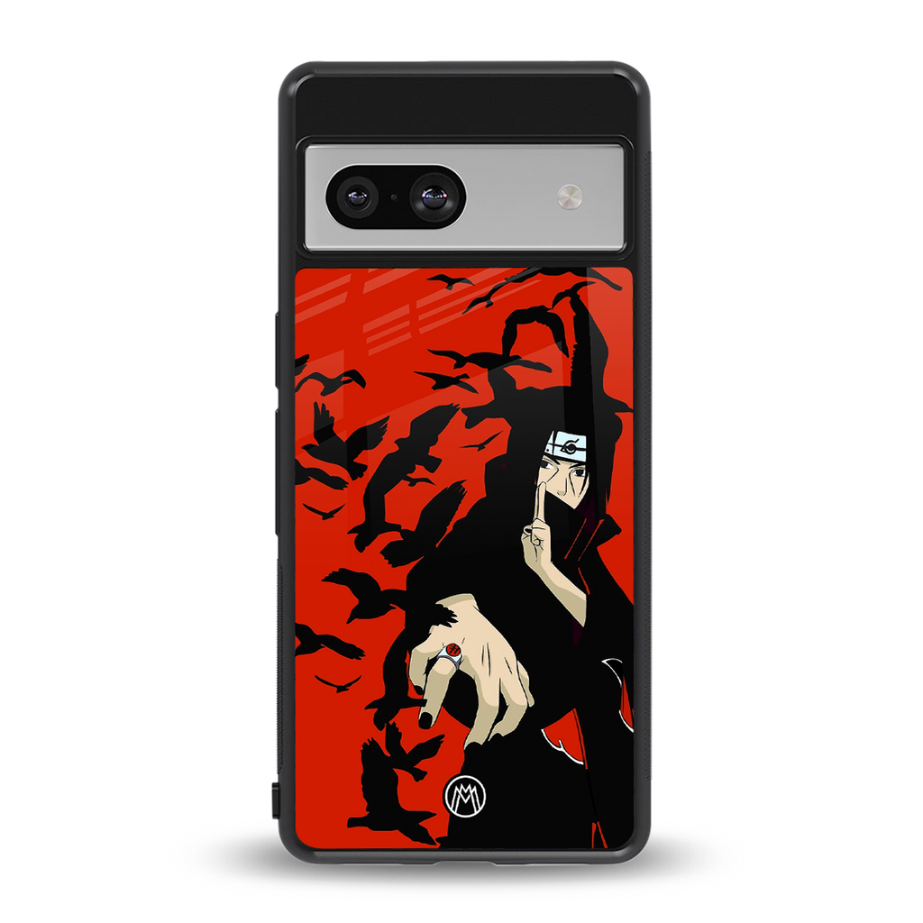 itachi uchiha red back phone cover | glass case for Google Pixel 7