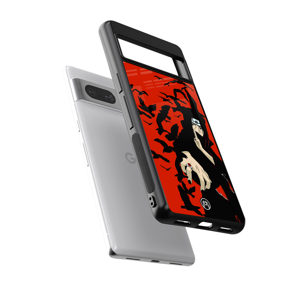 itachi uchiha red back phone cover | glass case for Google Pixel 7A
