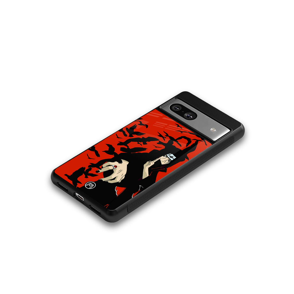 itachi uchiha red back phone cover | glass case for Google Pixel 7