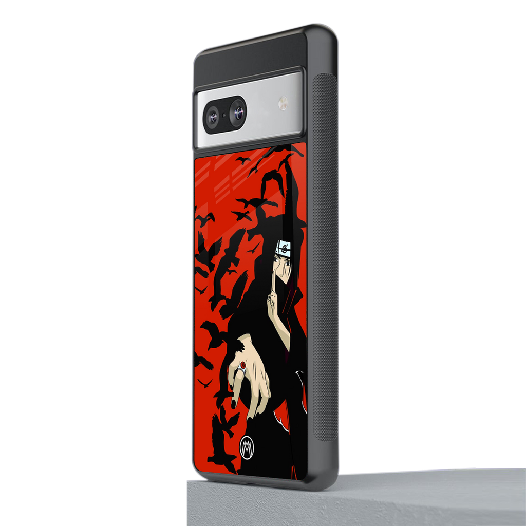 itachi uchiha red back phone cover | glass case for Google Pixel 7