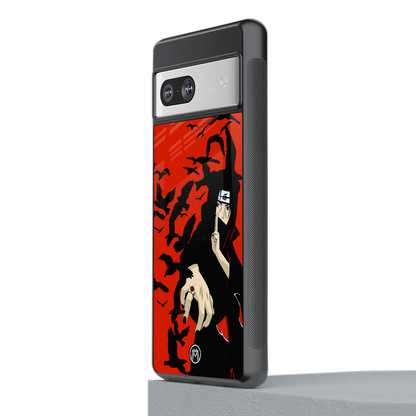 itachi uchiha red back phone cover | glass case for Google Pixel 7