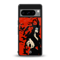 itachi uchiha red back phone cover | glass case for google pixel 8 pro