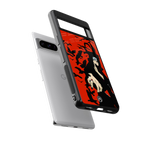 itachi uchiha red back phone cover | glass case for google pixel 8 pro