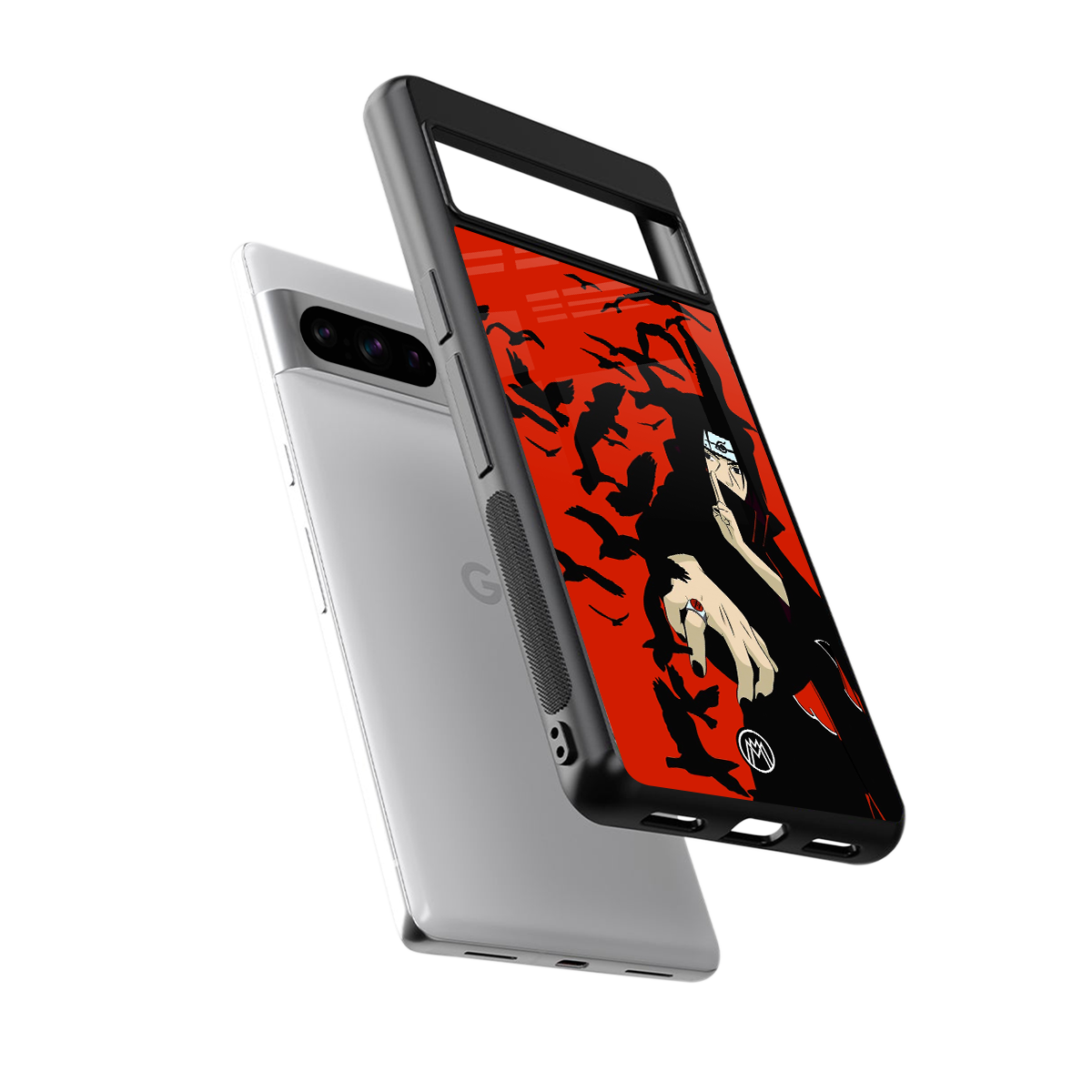 itachi uchiha red back phone cover | glass case for google pixel 8 pro
