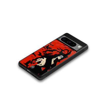 itachi uchiha red back phone cover | glass case for google pixel 8 pro