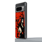 itachi uchiha red back phone cover | glass case for google pixel 8 pro