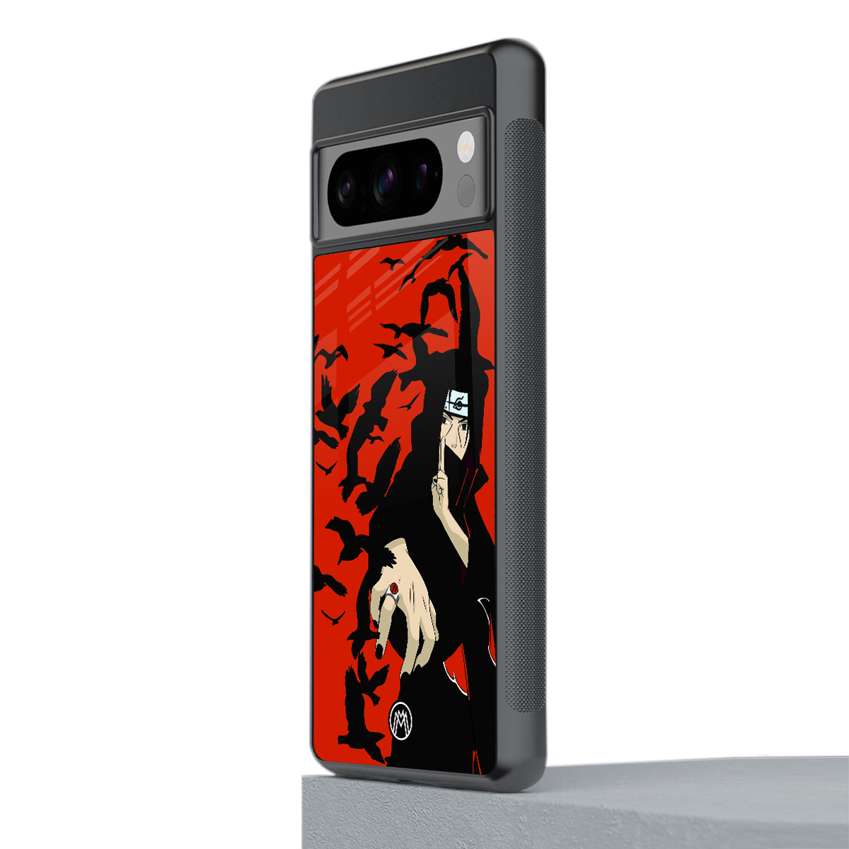 itachi uchiha red back phone cover | glass case for google pixel 8 pro