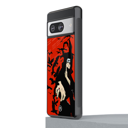 itachi uchiha red back phone cover | glass case for Google Pixel 8