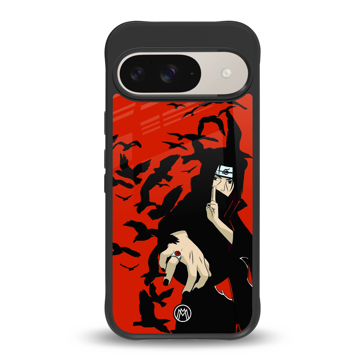 itachi uchiha red back phone cover | glass case for google pixel 9