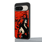 itachi uchiha red back phone cover | glass case for google pixel 9