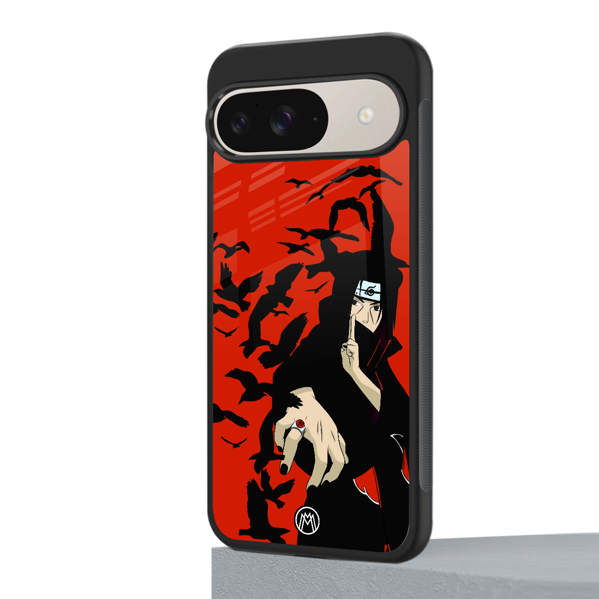 itachi uchiha red back phone cover | glass case for google pixel 9