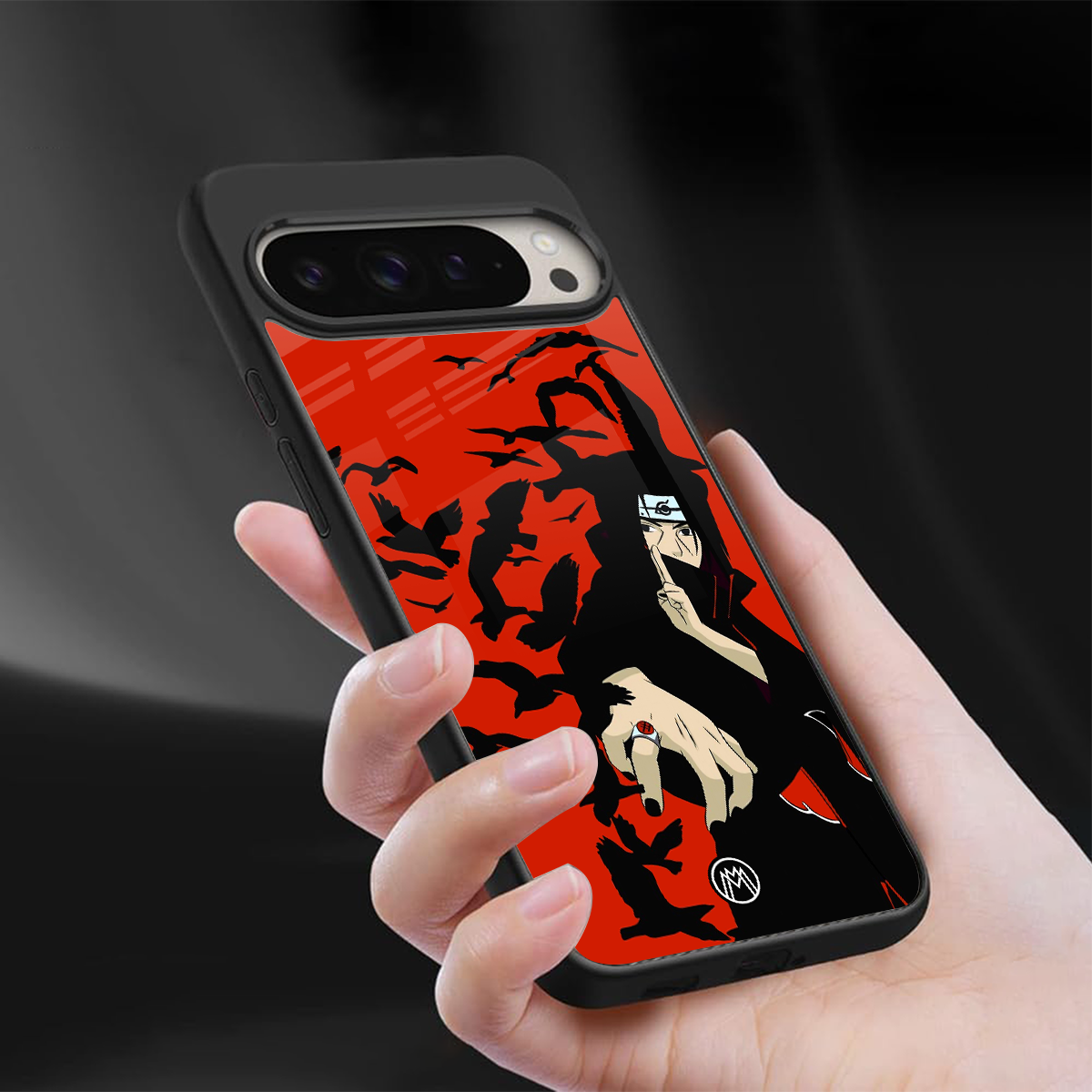 itachi uchiha red back phone cover | glass case for google pixel 9 pro xl
