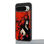 itachi uchiha red back phone cover | glass case for google pixel 9 pro