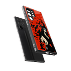 itachi uchiha red back phone cover | glass case for samsung galaxy s23 ultra