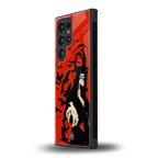 itachi uchiha red back phone cover | glass case for samsung galaxy s23 ultra