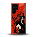 itachi uchiha red back phone cover | glass case for samsung galaxy s25 ultra