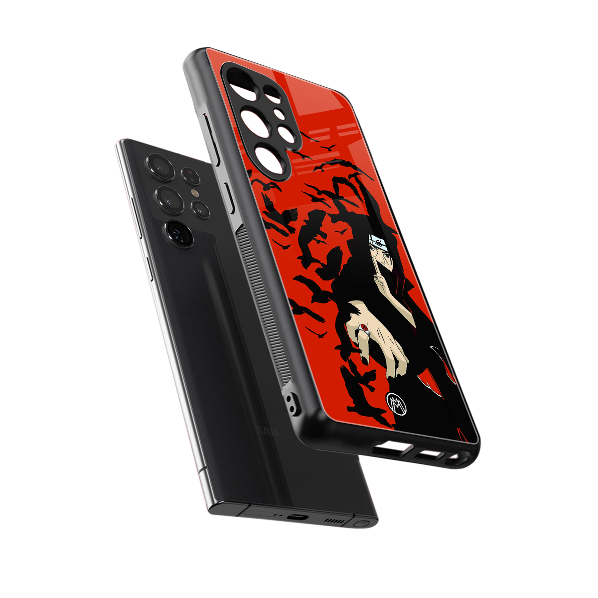 itachi uchiha red back phone cover | glass case for samsung galaxy s25 ultra