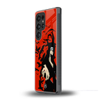 itachi uchiha red back phone cover | glass case for samsung galaxy s25 ultra