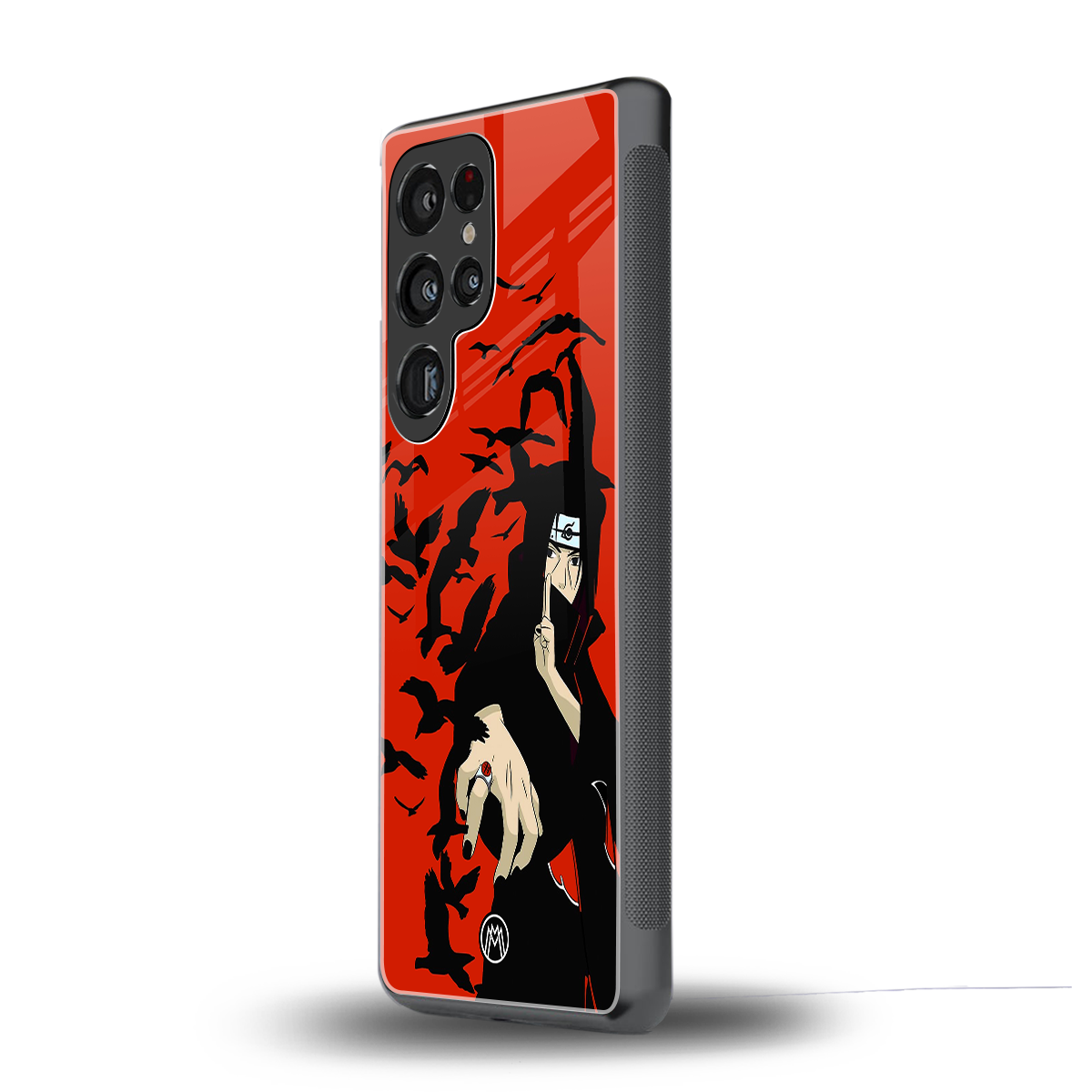 itachi uchiha red back phone cover | glass case for samsung galaxy s25 ultra