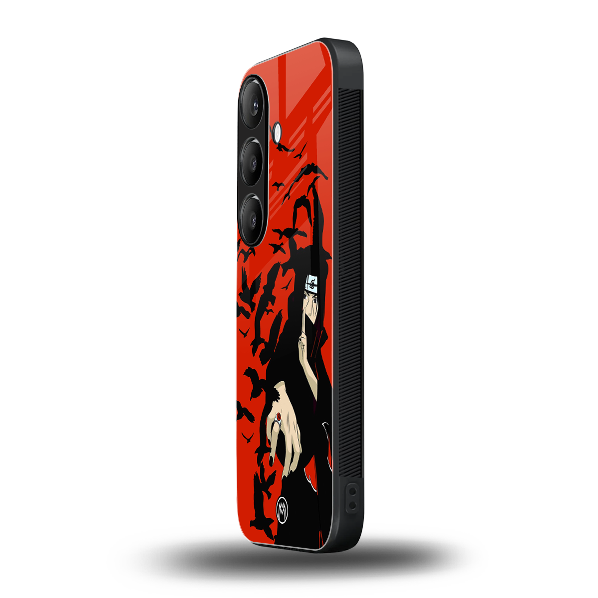 itachi uchiha red back phone cover | glass case for samsung galaxy s24