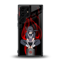 itachi uchiha back phone cover | glass case for samsung galaxy s23 ultra