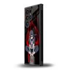 itachi uchiha back phone cover | glass case for samsung galaxy s23 ultra
