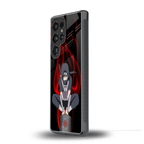 itachi uchiha back phone cover | glass case for samsung galaxy s25 ultra