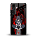 itachi uchiha back phone cover | glass case for samsung galaxy s23 plus