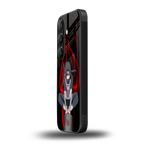 itachi uchiha back phone cover | glass case for samsung galaxy s25