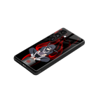 itachi uchiha back phone cover | glass case for samsung galaxy s24