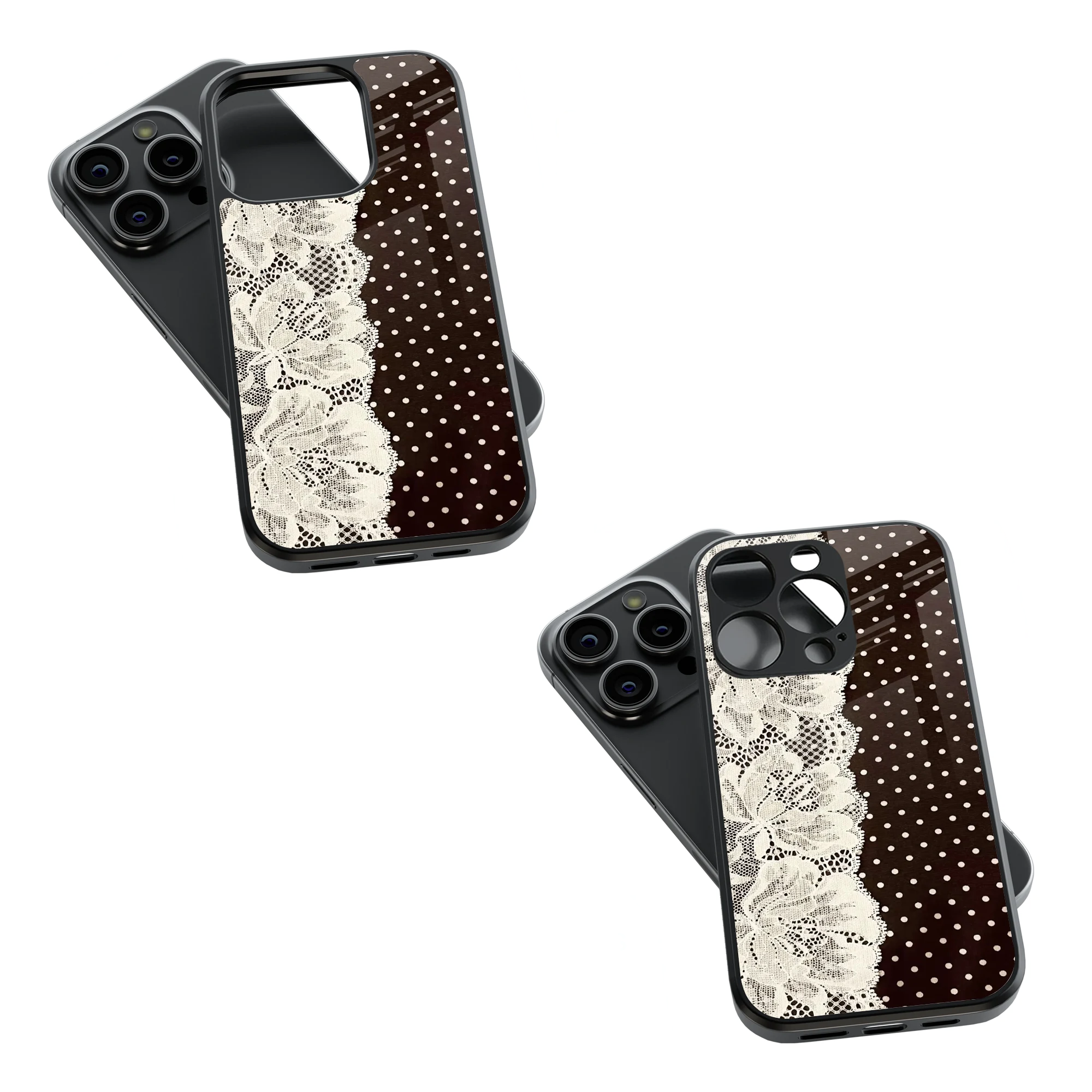 Trendy Glass Back Mobile Case for iPhone, Samsung, Redmi, OnePlus, Google Pixel, Motorola